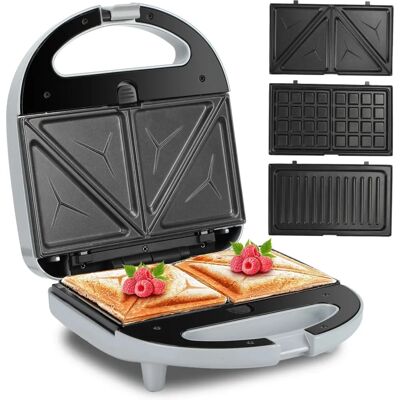 Aigostar Grace 3 en 1 Sándwich, Waffle, Parrilla - Sandwichera Aigostar Grace 3 en 1 Sándwich, Waffle, Parrilla - Sandwichera