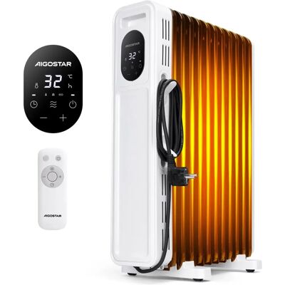 AIGOSTAR Rcozy 2300W Ölradiator - 11 Elemente - Weiß AIGOSTAR Rcozy 2300W Ölradiator - 11 Elemente - Weiß