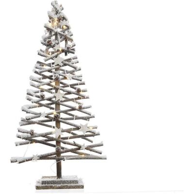 Árbol de Navidad Decoris Nieve Multicolor Ratán - 80cm Árbol de Navidad Decoris Nieve Multicolor Ratán - 80cm