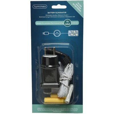 Lumineo Batterijvervanger 220-240V Binnen 4xAAA Lumineo Batterijvervanger 220-240V Binnen 4xAAA
