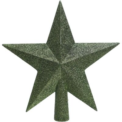 Decoratieve Kerstster Topper - Groen Dennen - Boomtopper Decoratieve Kerstster Topper - Groen Dennen - Boomtopper