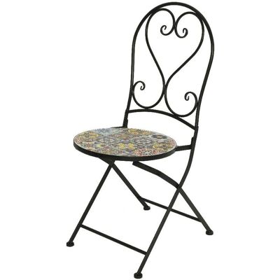 Chaise de jardin Prague en fer noir extérieur - Chaise de jardin - Publicité Chaise de jardin Prague en fer noir extérieur - Chaise de jardin - Publicité