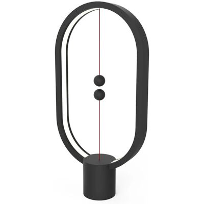 Luminária de mesa Allocacoc Heng Balance Ellipse LED Preta Luminária de mesa Allocacoc Heng Balance Ellipse LED Preta