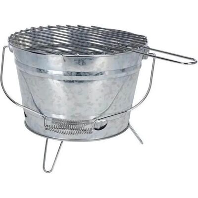 Bigbuy Tragbares Zinkgrill - Ø 27 cm Bigbuy Tragbares Zinkgrill - Ø 27 cm