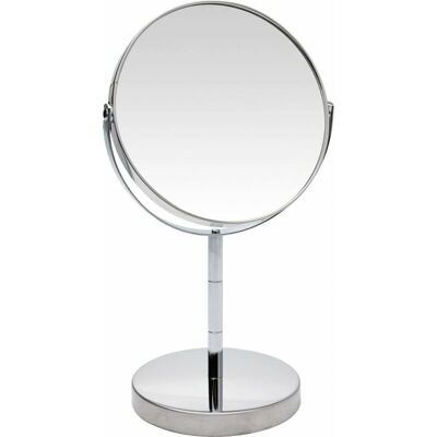 Koopman CZHONG-Doppelseitiger Make-up Spiegel Vergrößerung x2 Drehbarer Stand Chrome - Make-up Spiegel Koopman CZHONG-Doppelseitiger Make-up Spiegel Vergrößerung x2 Drehbarer Stand Chrome - Make-up Spiegel