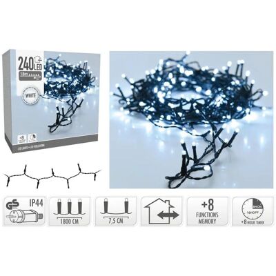 Wieniec świąteczny z LED-ami Biały - 29 m - Oświetlenie świąteczne Wieniec świąteczny z LED-ami Biały - 29 m - Oświetlenie świąteczne