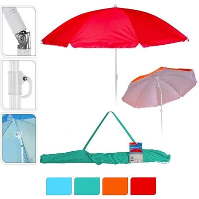 BigBuy Garden Ombra da spiaggia regolabile Ø 160 cm - Ombra BigBuy Garden Ombra da spiaggia regolabile Ø 160 cm - Ombra