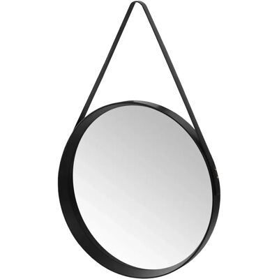 Home Styling Collection Miroir Mur Noir - Élégant, Avec Ruban - Publicité Home Styling Collection Miroir Mur Noir - Élégant, Avec Ruban - Publicité