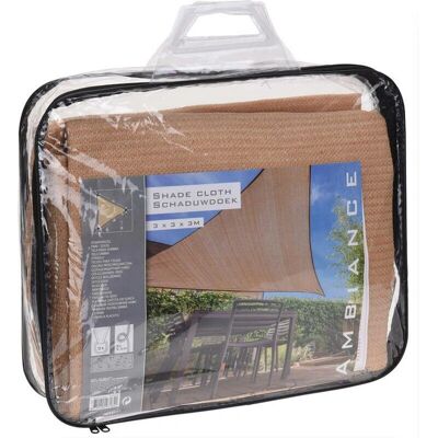 ProGarden Sand Sonnensegel 3x3x3 m Dreieck ProGarden Sand Sonnensegel 3x3x3 m Dreieck