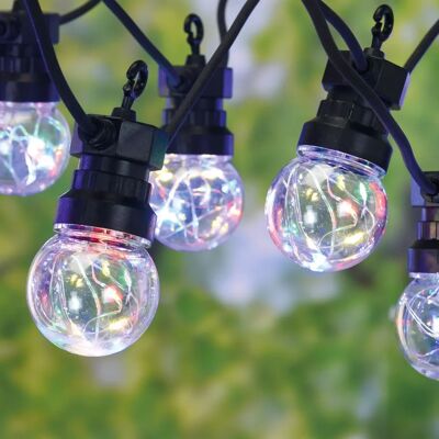 QFPLUS RGB Lichtketting 10 Lampen 7,5m - Lichtketting QFPLUS RGB Lichtketting 10 Lampen 7,5m - Lichtketting