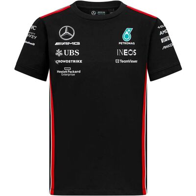 T-shirt officiel de l'équipe Mercedes F1 pour enfants - Édition limitée - Publicité T-shirt officiel de l'équipe Mercedes F1 pour enfants - Édition limitée - Publicité