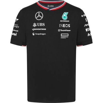 Koszulka zespołu F1 Mercedes AMG Petronas - Czarna - 2024 XL Koszulka zespołu F1 Mercedes AMG Petronas - Czarna - 2024 XL