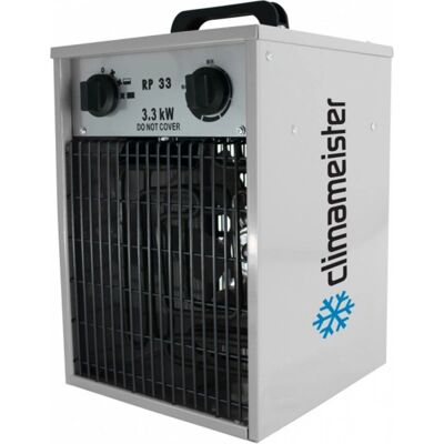 Climameister RP 33 - Chauffage Électrique Portable - 1,65-3,3 kW Réglable - Publicité Climameister RP 33 - Chauffage Électrique Portable - 1,65-3,3 kW Réglable - Publicité