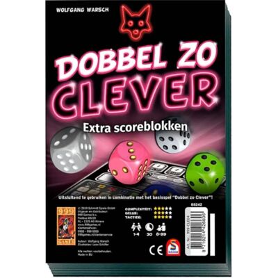 999Games Dobbel zo Clever - Multicolore - Jeu de société - Publicité 999Games Dobbel zo Clever - Multicolore - Jeu de société - Publicité