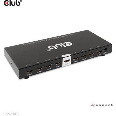 Rozdzielacz HDMI Club 3D CSV-1383 8x 4K60Hz Rozdzielacz HDMI Club 3D CSV-1383 8x 4K60Hz