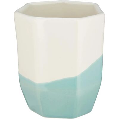 TAK Design Geo Dip Taza - Azul - 8,5cm x 10cm - Loza TAK Design Geo Dip Taza - Azul - 8,5cm x 10cm - Loza