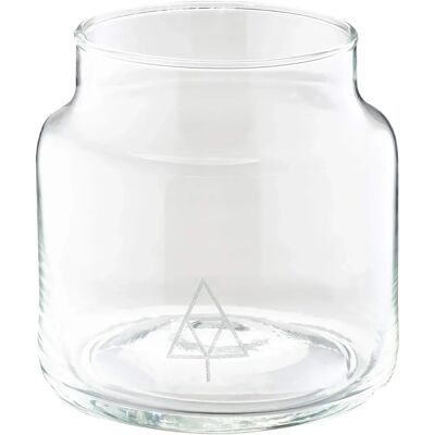 Vase en Verre Argenté Tak Design - Fait Main - Ø10 x 11 cm Vase en Verre Argenté Tak Design - Fait Main - Ø10 x 11 cm