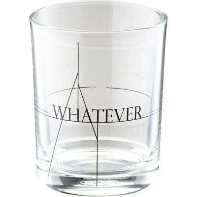Tak Design Drink Glass - Rock - 7x9cm - Transparent/Black - Drink Glass Tak Design Drink Glass - Rock - 7x9cm - Transparent/Black - Drink Glass