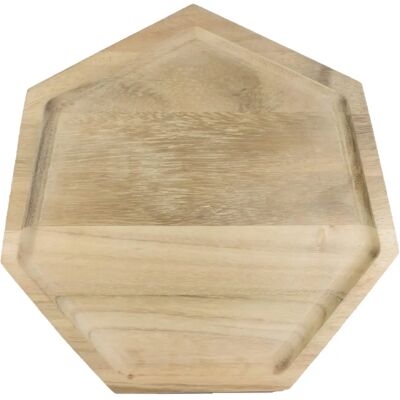 Assiette de service Blis Polygon de TAK Design - Bois - 25,5 x 25 cm Assiette de service Blis Polygon de TAK Design - Bois - 25,5 x 25 cm