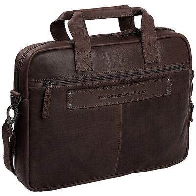 Borsa da lavoro in Pelle Marrone Chesterfield 15,6'' Borsa da lavoro in Pelle Marrone Chesterfield 15,6''