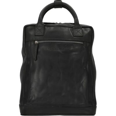 Sac à dos en cuir The Chesterfield Brand Georgia - Affaires 14" - Noir - Publicité Sac à dos en cuir The Chesterfield Brand Georgia - Affaires 14" - Noir - Publicité