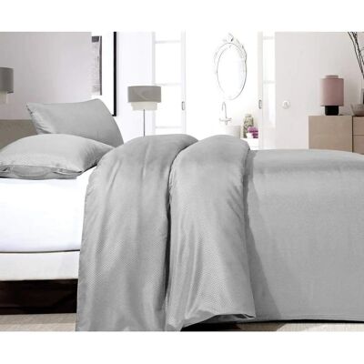 Zestaw Pościeli Satin Point Silver - Micropercal 240x220 Zestaw Pościeli Satin Point Silver - Micropercal 240x220