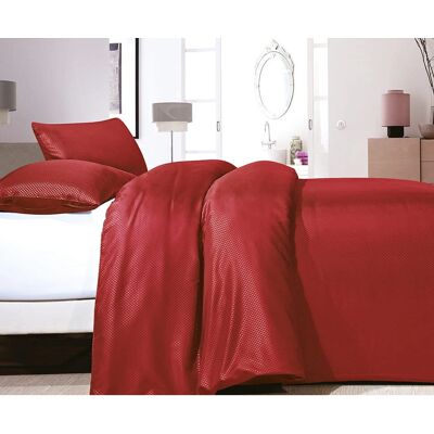 Pościel Satin Point Czerwona - Mikroperkal 240x220 Pościel Satin Point Czerwona - Mikroperkal 240x220