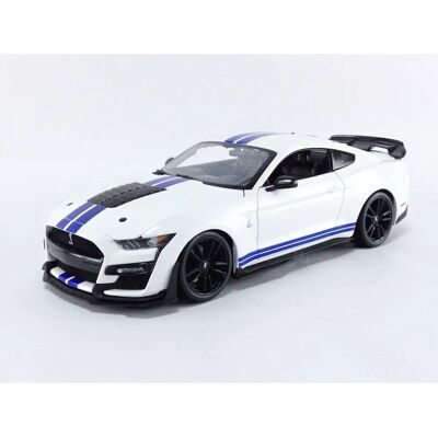 Maisto Ford Shelby GT500 Mustang Blanc 1/18 - Voiture jouet - Publicité Maisto Ford Shelby GT500 Mustang Blanc 1/18 - Voiture jouet - Publicité