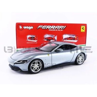 BBURAGO - Ferrari Roma - Argent - 1/24 - Modèle réduit métallique - Publicité BBURAGO - Ferrari Roma - Argent - 1/24 - Modèle réduit métallique - Publicité