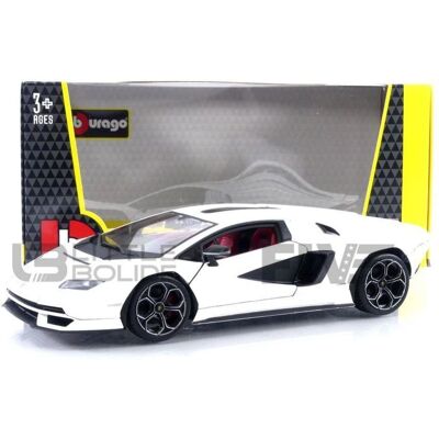 Voiture Miniature Lamborghini Countach Lpi 800-4 Blanc - Voiture de Collection - Publicité Voiture Miniature Lamborghini Countach Lpi 800-4 Blanc - Voiture de Collection - Publicité