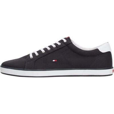 Tommy Hilfiger Herre Navy Lærred Sneakers - Sneakers Tommy Hilfiger Herre Navy Lærred Sneakers - Sneakers