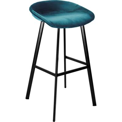 Kick collectie Finn Blauwe Velours Barkruk - Producttype Kick collectie Finn Blauwe Velours Barkruk - Producttype