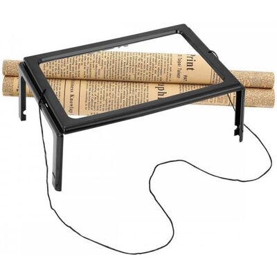 Loupe LED Bensontools - 3X - Usage sur table/ Cou - Publicité Loupe LED Bensontools - 3X - Usage sur table/ Cou - Publicité