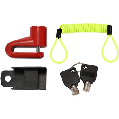 Fiets slot PRO-mounts PM2022AC10 - Schijfremslot - Zwart, Rood, Geel Fiets slot PRO-mounts PM2022AC10 - Schijfremslot - Zwart, Rood, Geel