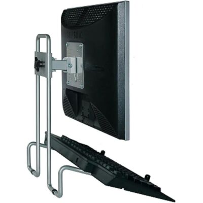 Support pour moniteur R-Go Steel Flex - Argent - 27" - Réglable - Publicité Support pour moniteur R-Go Steel Flex - Argent - 27" - Réglable - Publicité