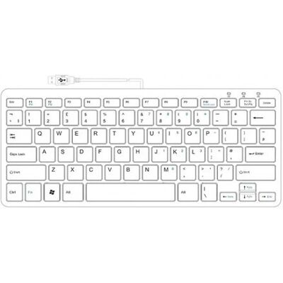 R-Go Tools RGOECUKW - Teclado ergonómico compacto, USB, Blanco R-Go Tools RGOECUKW - Teclado ergonómico compacto, USB, Blanco