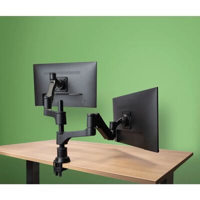 Support moniteur double R-Go Caparo de R-Go Tools - Réglable, Circulaire, Design Néerlandais - Publicité Support moniteur double R-Go Caparo de R-Go Tools - Réglable, Circulaire, Design Néerlandais - Publicité