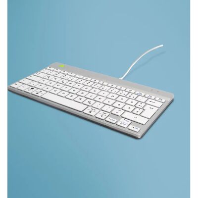 R-Go Tools R-Go Compact Break Tastatur - Ergonomisch, Weiß R-Go Tools R-Go Compact Break Tastatur - Ergonomisch, Weiß