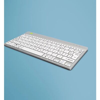 Clavier R-Go Tools RGOCOFRWLWH - Compact, Sans fil, AZERTY - Blanc - Publicité Clavier R-Go Tools RGOCOFRWLWH - Compact, Sans fil, AZERTY - Blanc - Publicité