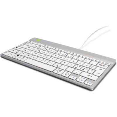 R-Go Tools Kompakt Break Ergonomisk Tastatur - Hvid - USB Office R-Go Tools Kompakt Break Ergonomisk Tastatur - Hvid - USB Office