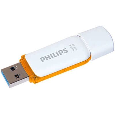 Clé USB Philips FM12FD75B/00 - 128 GB, Orange, Blanc - Publicité Clé USB Philips FM12FD75B/00 - 128 GB, Orange, Blanc - Publicité