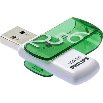 Philips FM25FD00B/00 USB flash drive - 256GB - Green, White - USB 3.2 Gen 1 Philips FM25FD00B/00 USB flash drive - 256GB - Green, White - USB 3.2 Gen 1