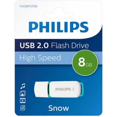 Philips FM08FD70B USB-Flashdrive - 8GB Schneee Edition Philips FM08FD70B USB-Flashdrive - 8GB Schneee Edition