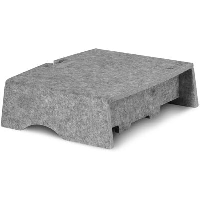 BakkerElkhuizen Q-Riser 90 Monitorständer - Ergonomisch, recycelt, Grau BakkerElkhuizen Q-Riser 90 Monitorständer - Ergonomisch, recycelt, Grau