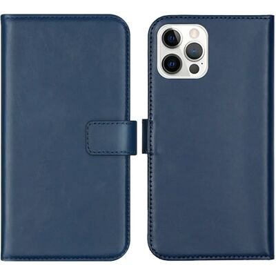 Selencia iPhone 12 Étui portefeuille - Bleu - 3 emplacements carte - Étui téléphone - Publicité Selencia iPhone 12 Étui portefeuille - Bleu - 3 emplacements carte - Étui téléphone - Publicité