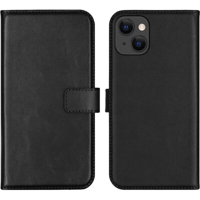 Selencia SH00044561 Flip Case iPhone 13 Cuir de Vache Noir - Publicité Selencia SH00044561 Flip Case iPhone 13 Cuir de Vache Noir - Publicité