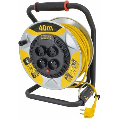 Przedłużacz Stanley Reel - 40M, 3 gniazda, IP20, 16A Przedłużacz Stanley Reel - 40M, 3 gniazda, IP20, 16A