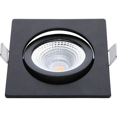 EcoDim 5Watt 2000K - 3000K Zwarte Vierkante Kantelbare LED Inbouwspot EcoDim 5Watt 2000K - 3000K Zwarte Vierkante Kantelbare LED Inbouwspot