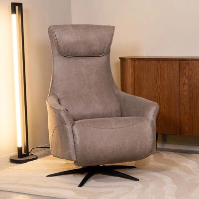 LABEL51 - Lund - Taupe - Micro Suede - Armchair LABEL51 - Lund - Taupe - Micro Suede - Armchair