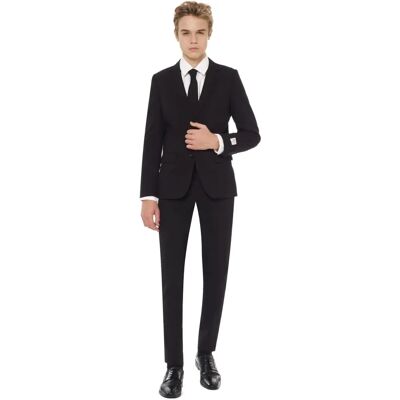 Opposuits Schwarzer Teenager-Anzug - Jacke, Hose, Krawatte Opposuits Schwarzer Teenager-Anzug - Jacke, Hose, Krawatte